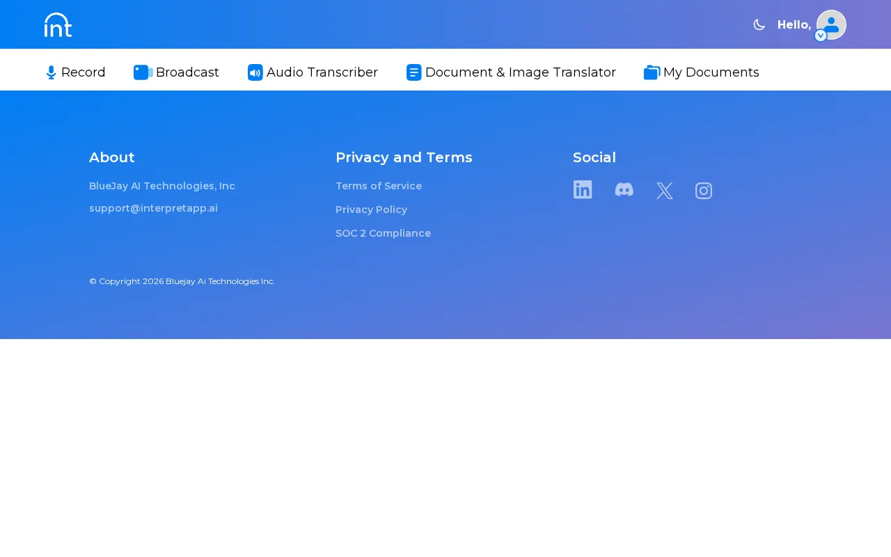 Interpret AI — pricing page