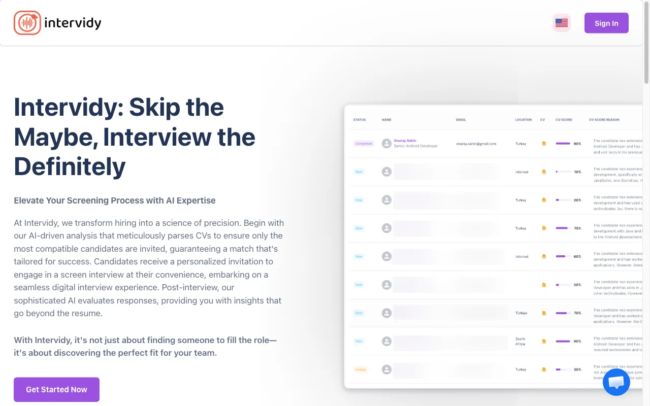 Intervidy — preview screenshot