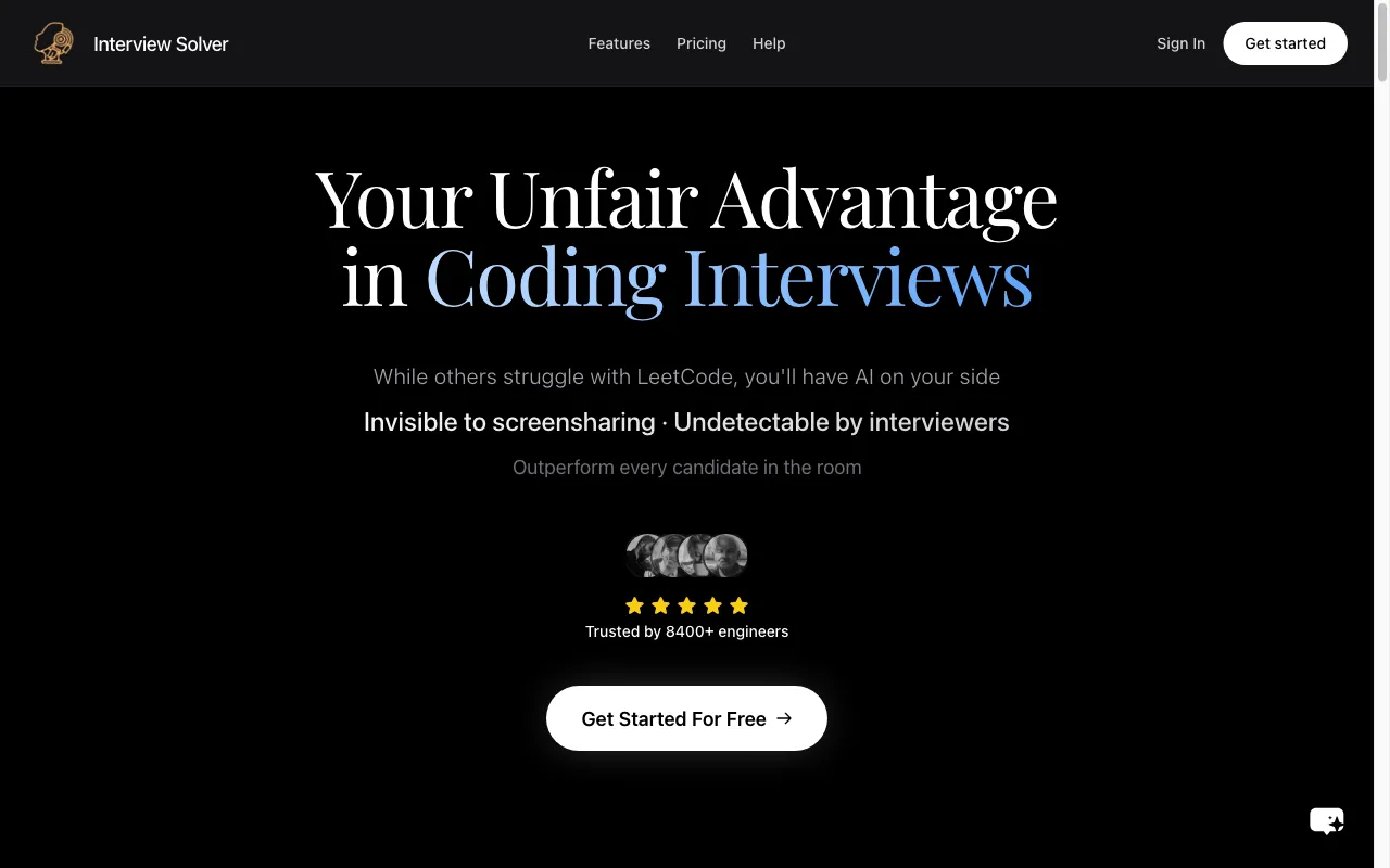 Interview Solver — preview screenshot