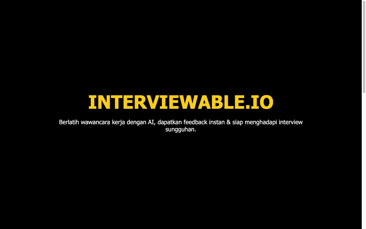 Interviewable — preview screenshot