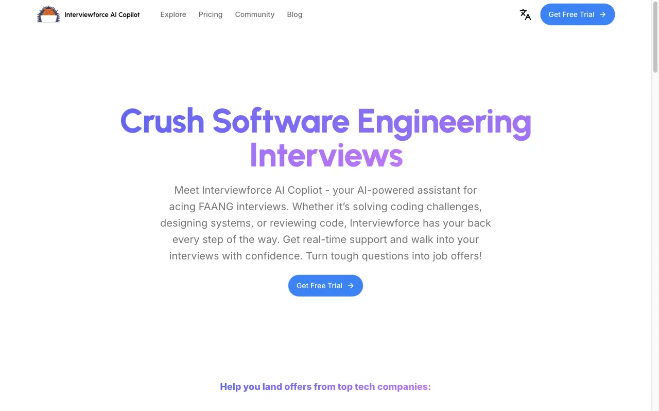Interviewforce — preview screenshot