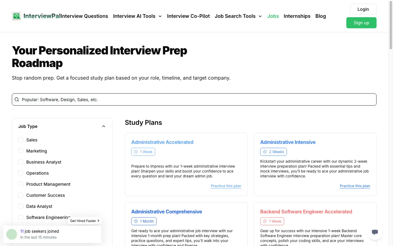 InterviewPal — pricing page
