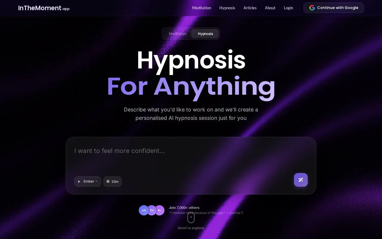 InTheMoment — preview screenshot