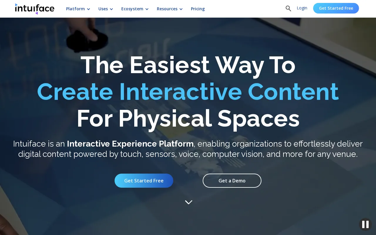 Intuiface — preview screenshot