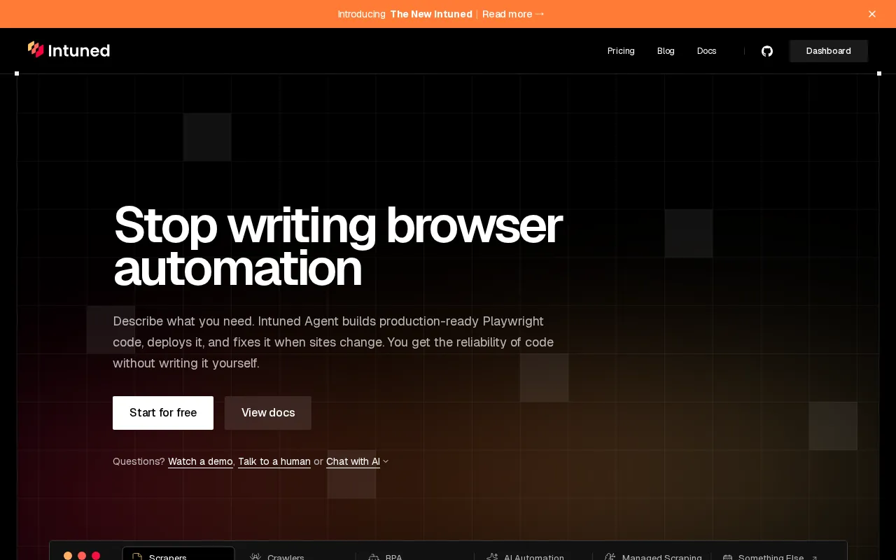 Intuned — preview screenshot