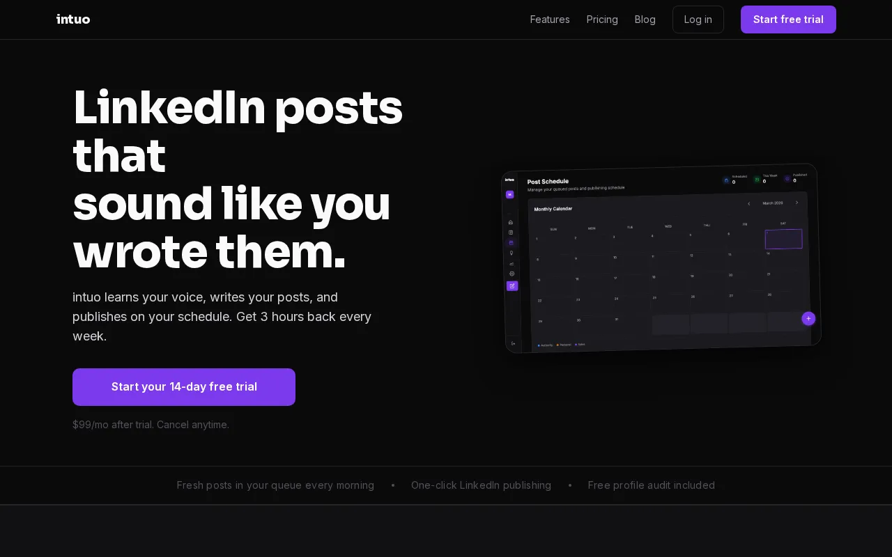 Intuo — preview screenshot