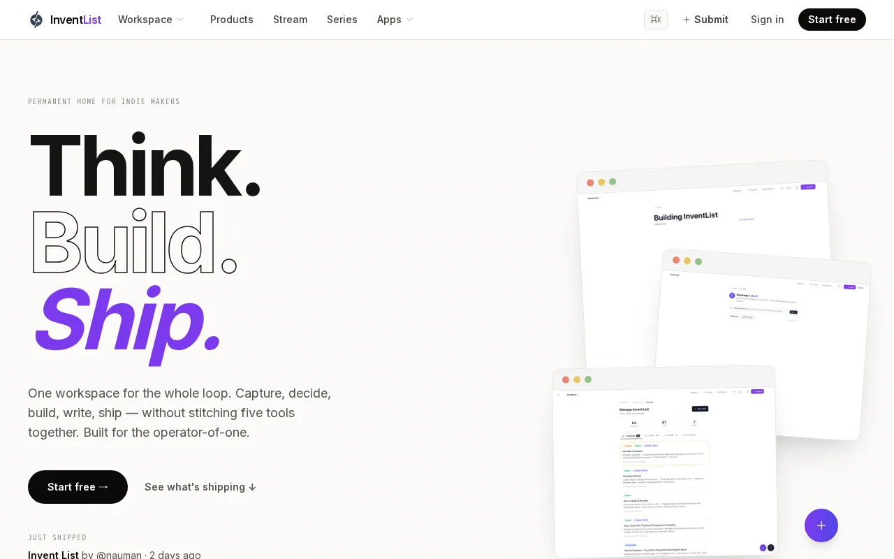 InventList — preview screenshot