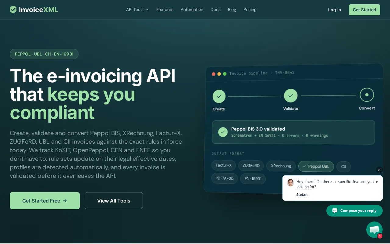 InvoiceXML — preview screenshot