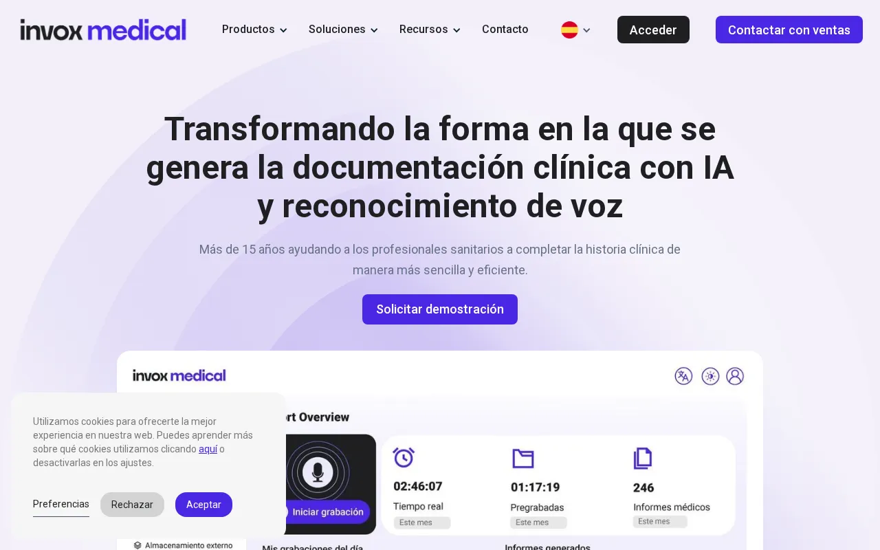 INVOX Medical — preview screenshot