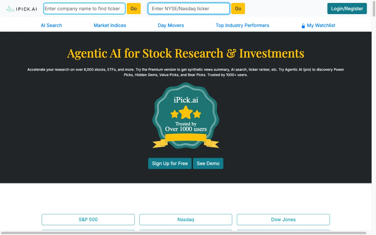 iPick.ai — preview screenshot