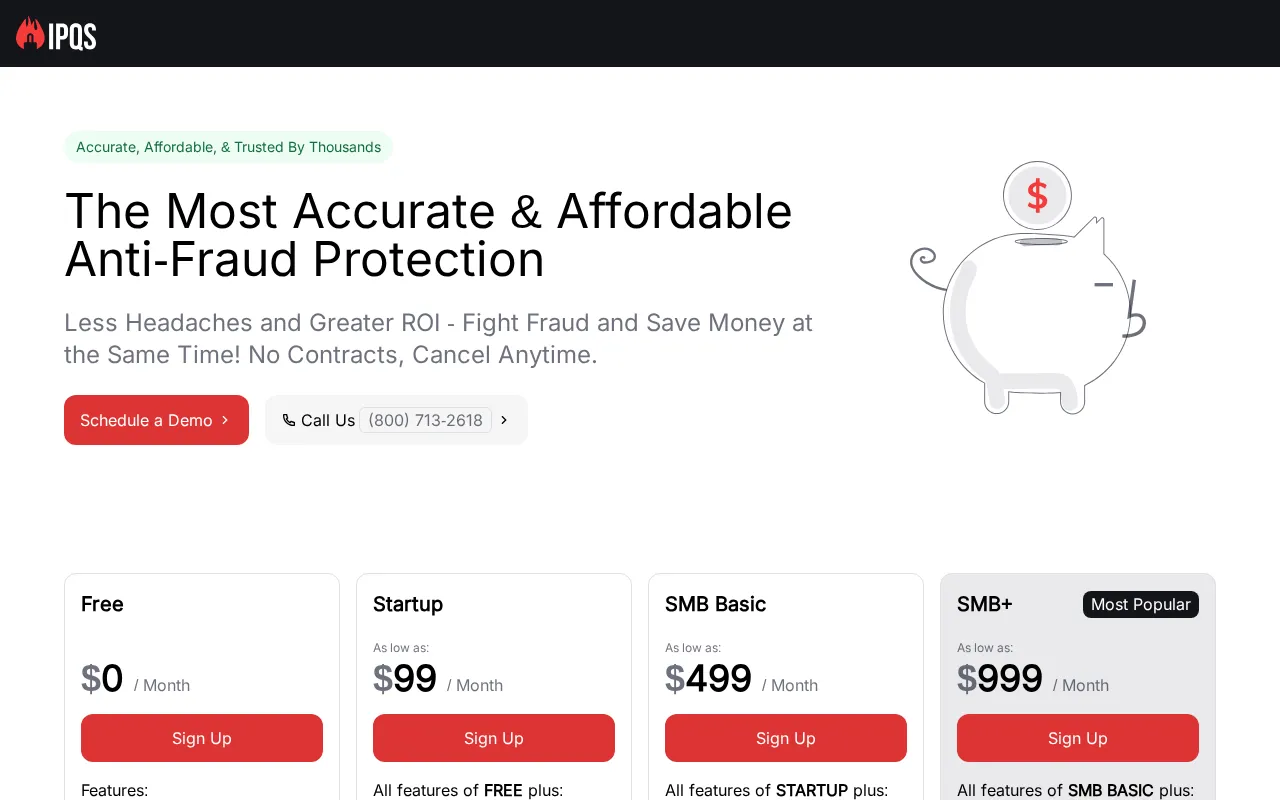 IPQS — pricing page