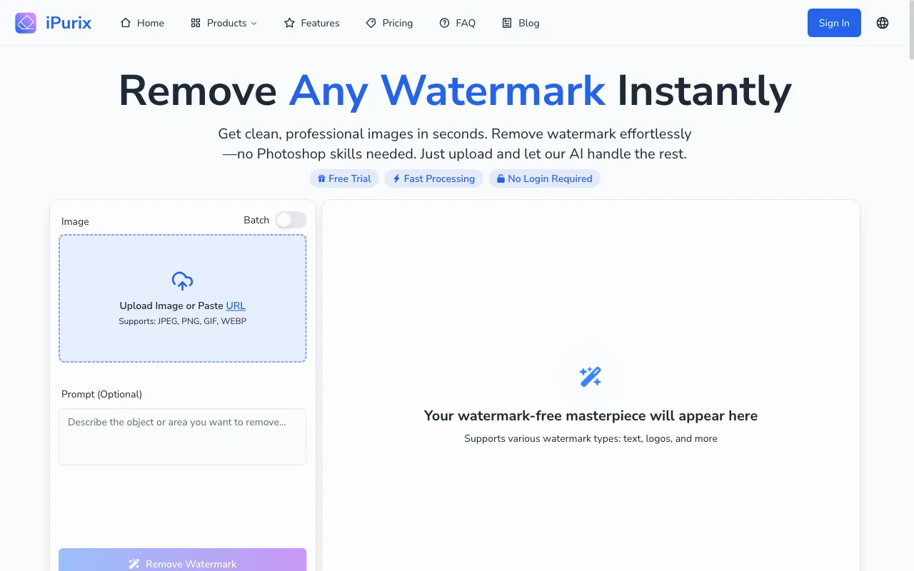 iPurix — preview screenshot