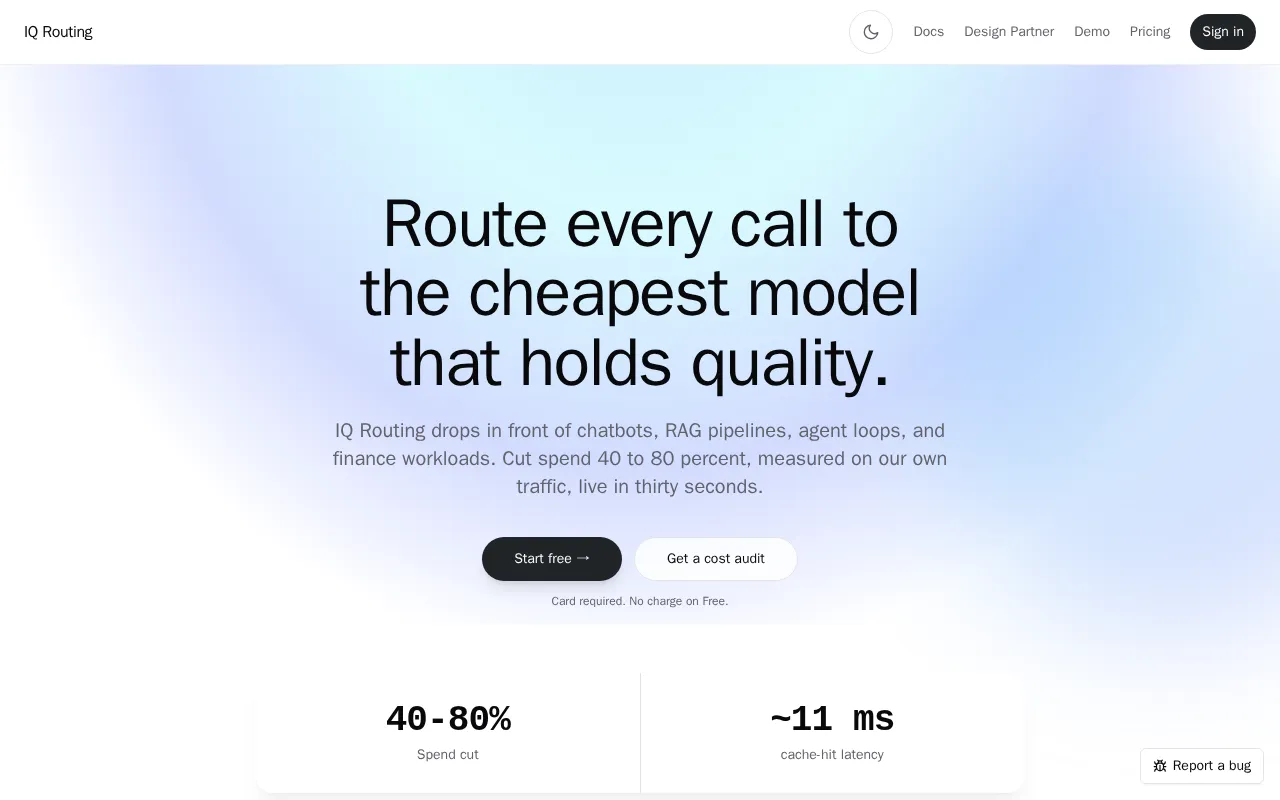 IQ Routing — preview screenshot
