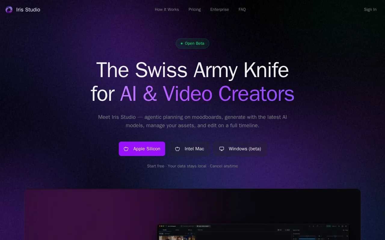Iris Studio — preview screenshot