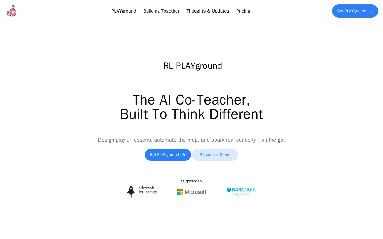IRL PLAYground — preview screenshot