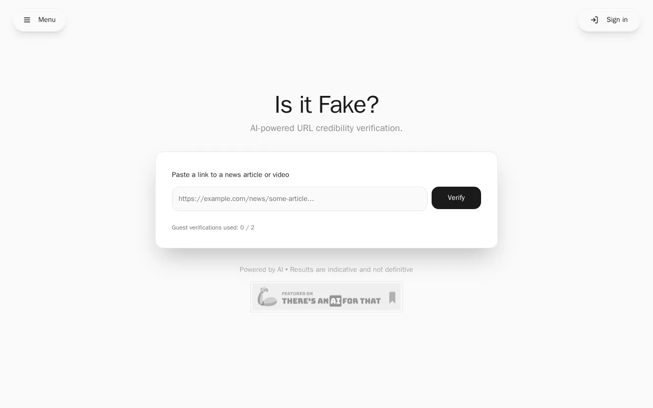 Is It Fake? — preview screenshot