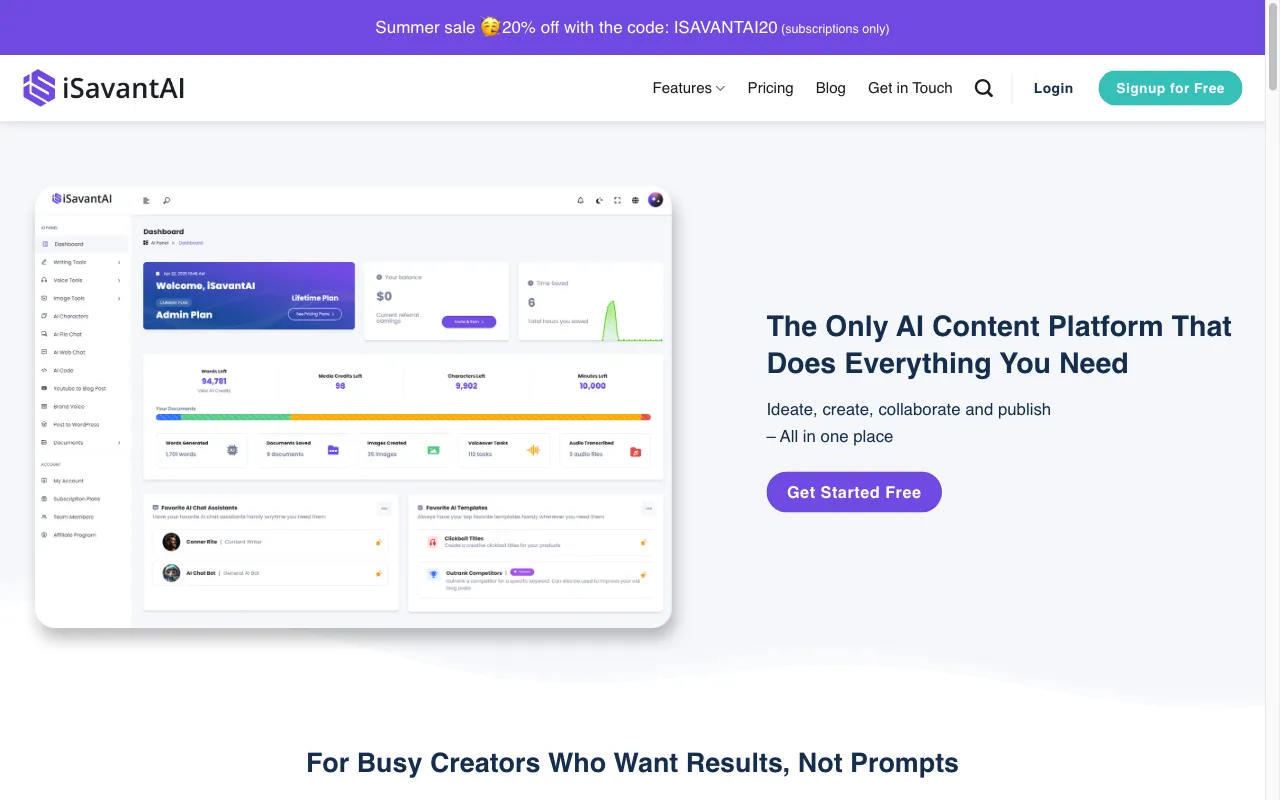 iSavantAI — preview screenshot