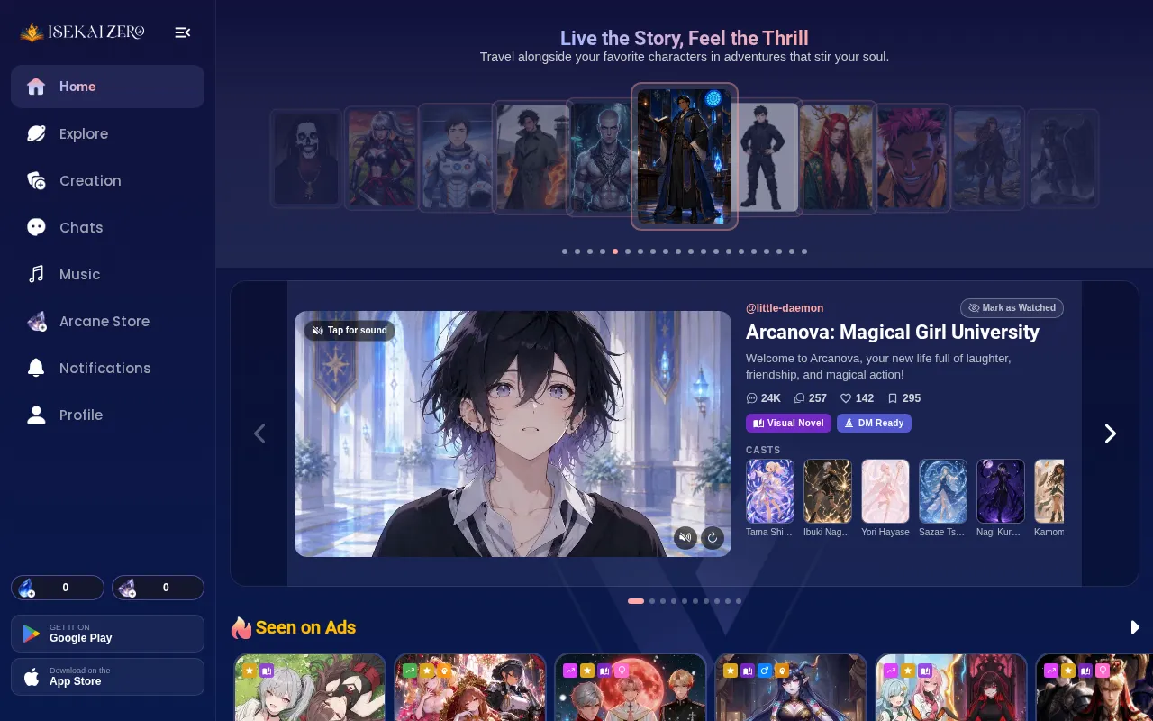 ISEKAI ZERO — preview screenshot