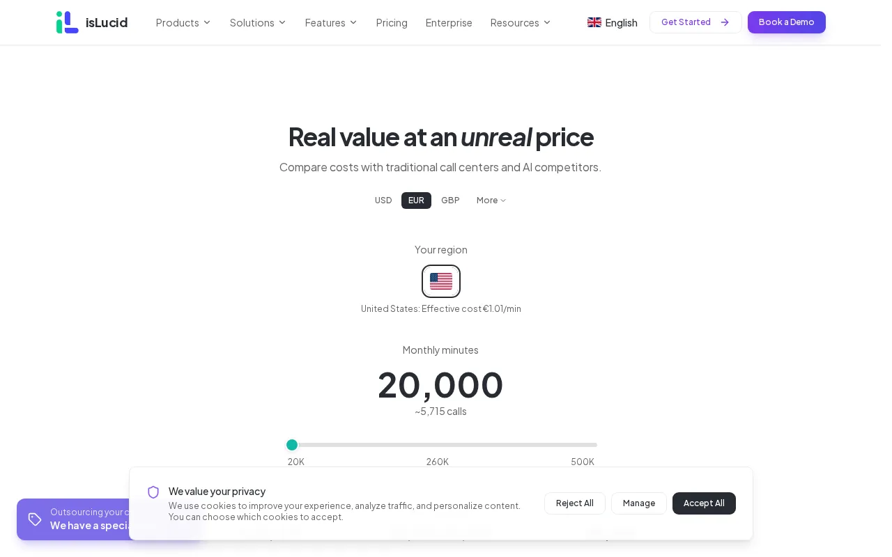 isLucid — pricing page