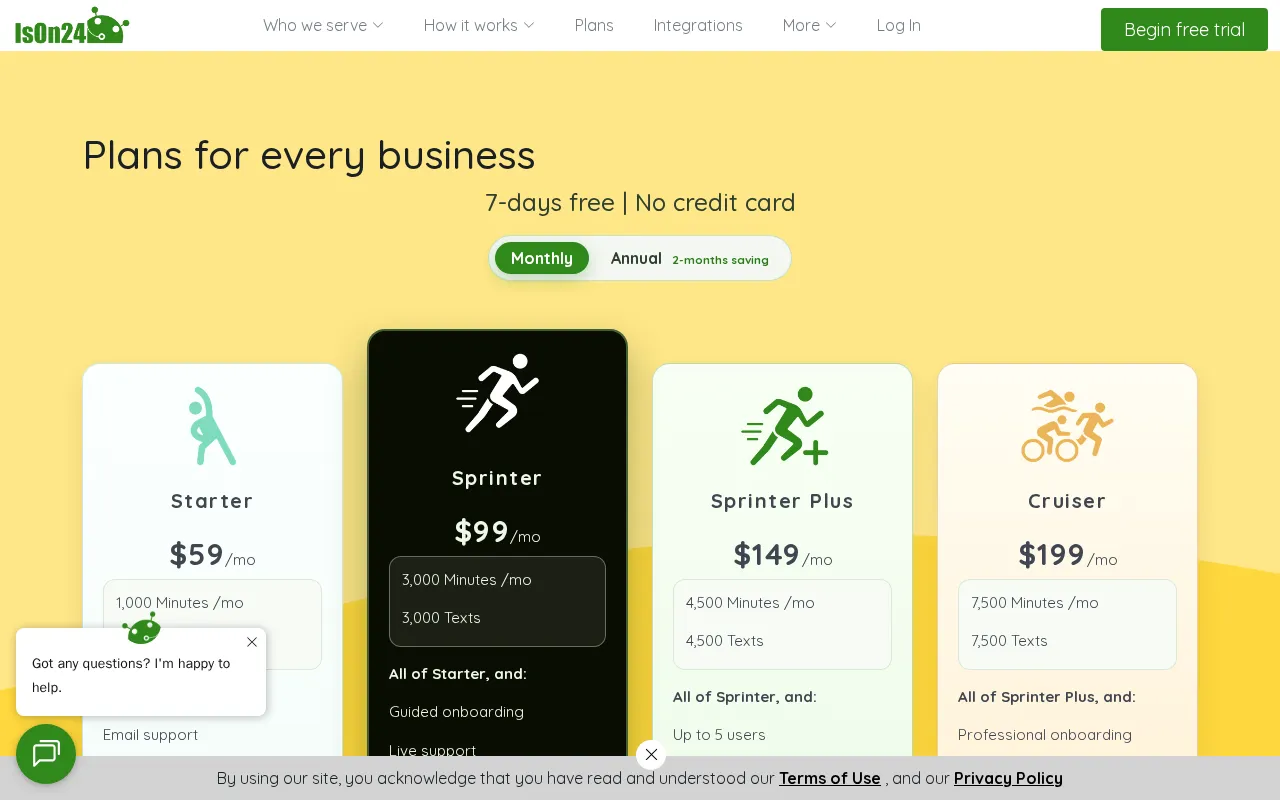 IsOn24 — pricing page