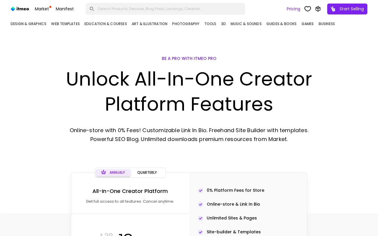 Itmeo — pricing page
