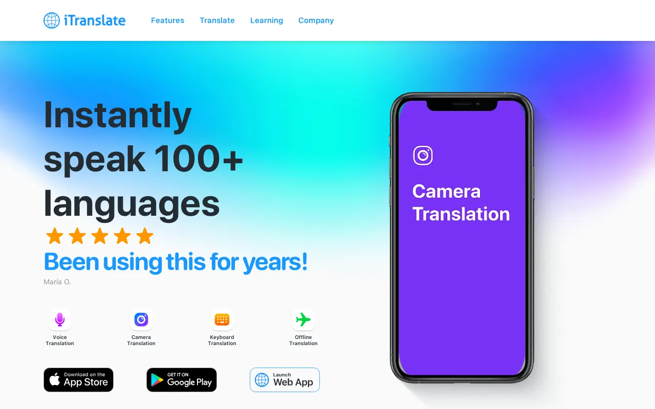 Itranslate — preview screenshot