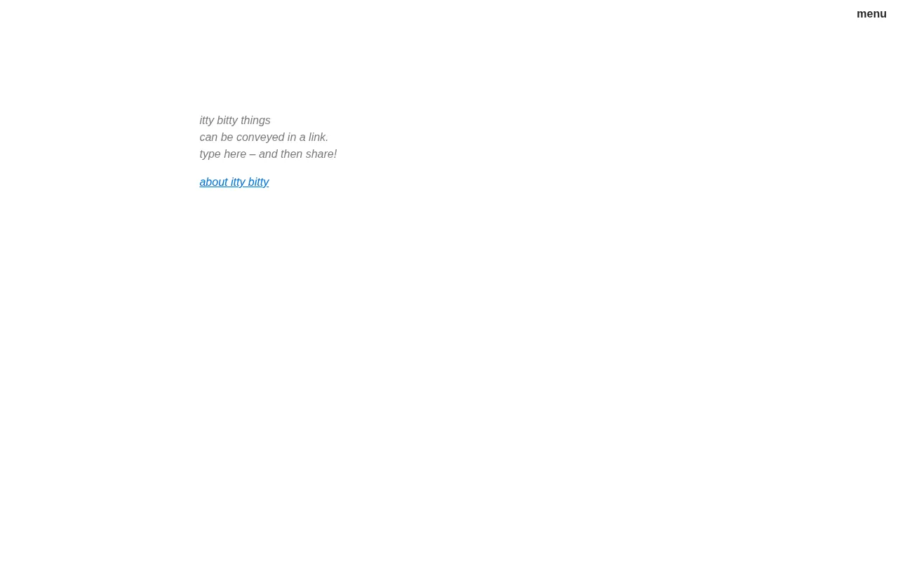 itty.bitty — preview screenshot