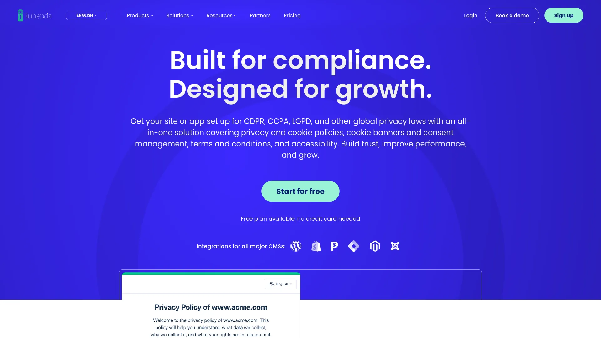 iubenda — preview screenshot