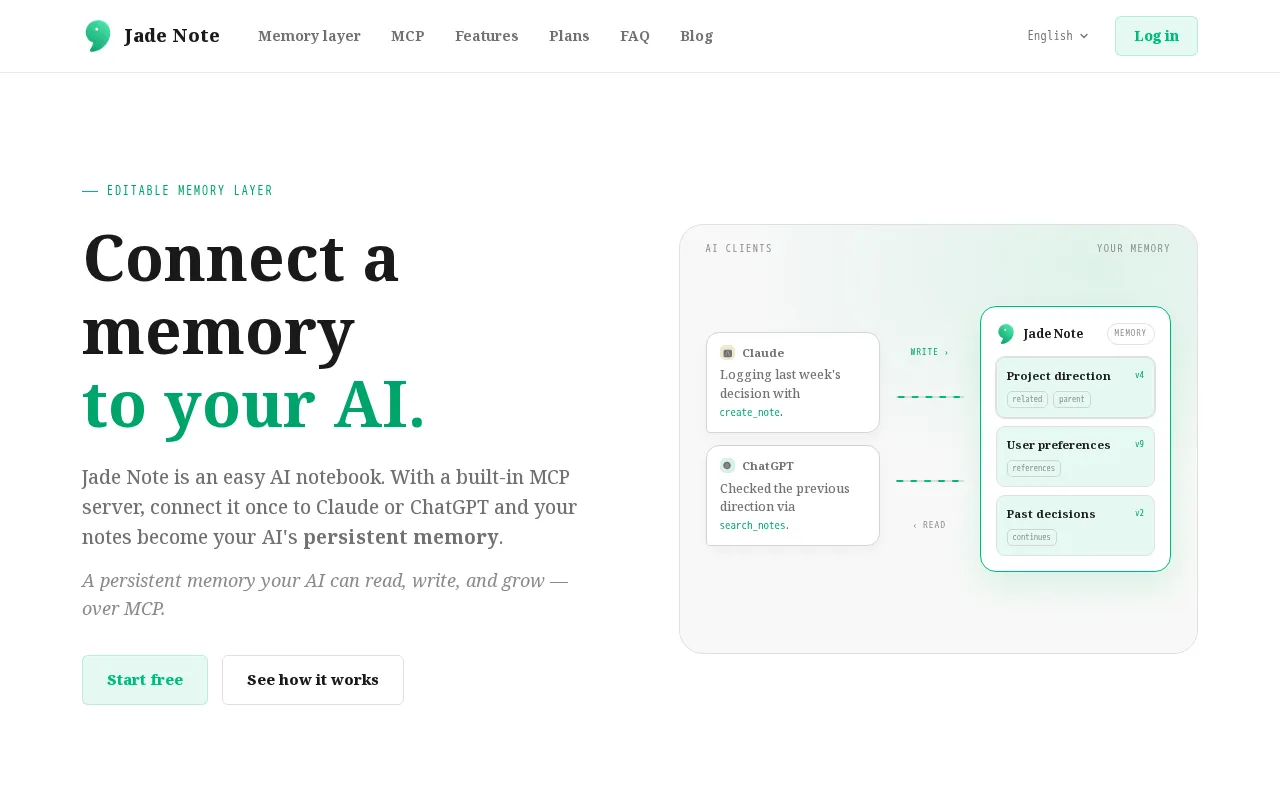 Jade Note — preview screenshot