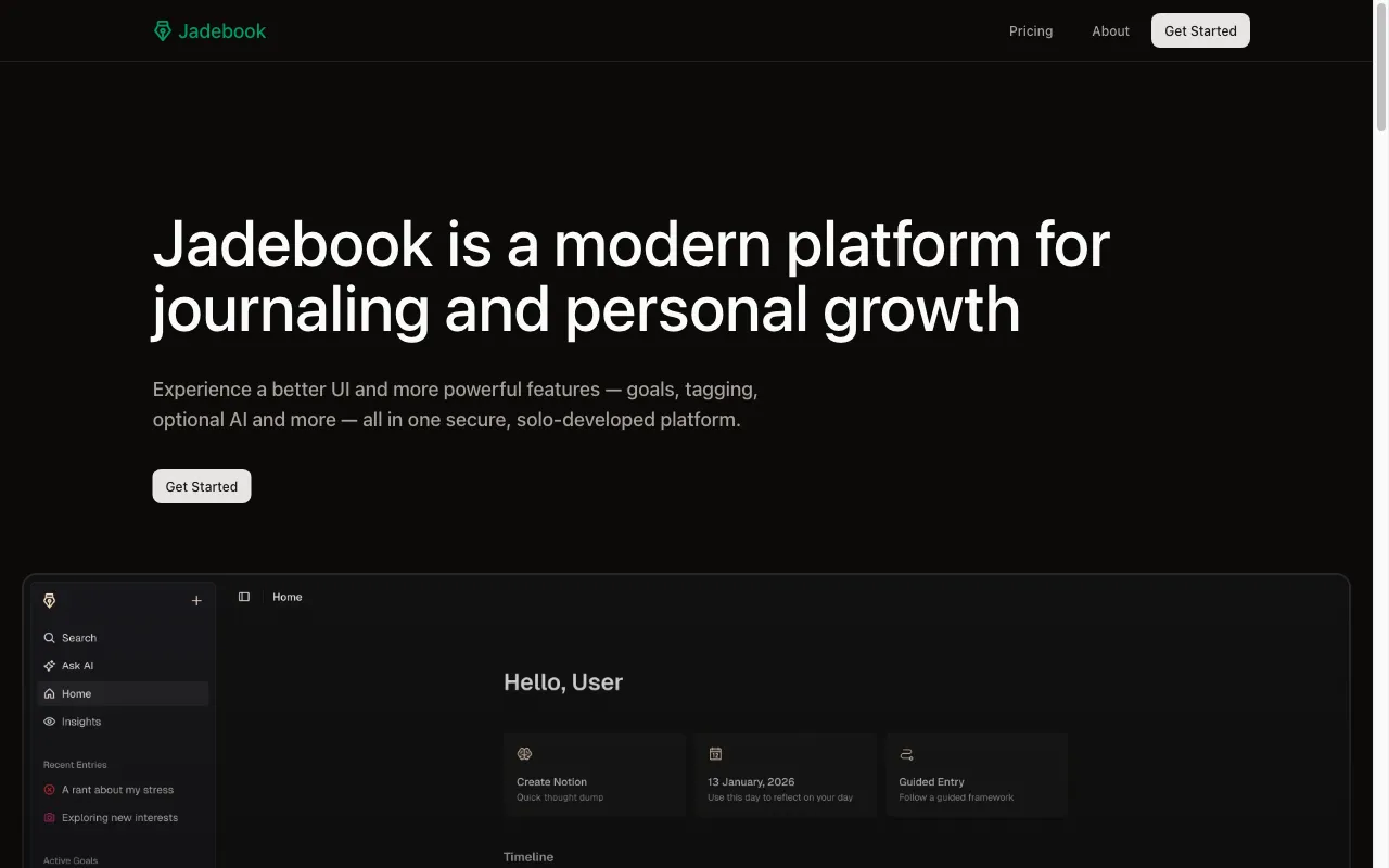 Jadebook — preview screenshot