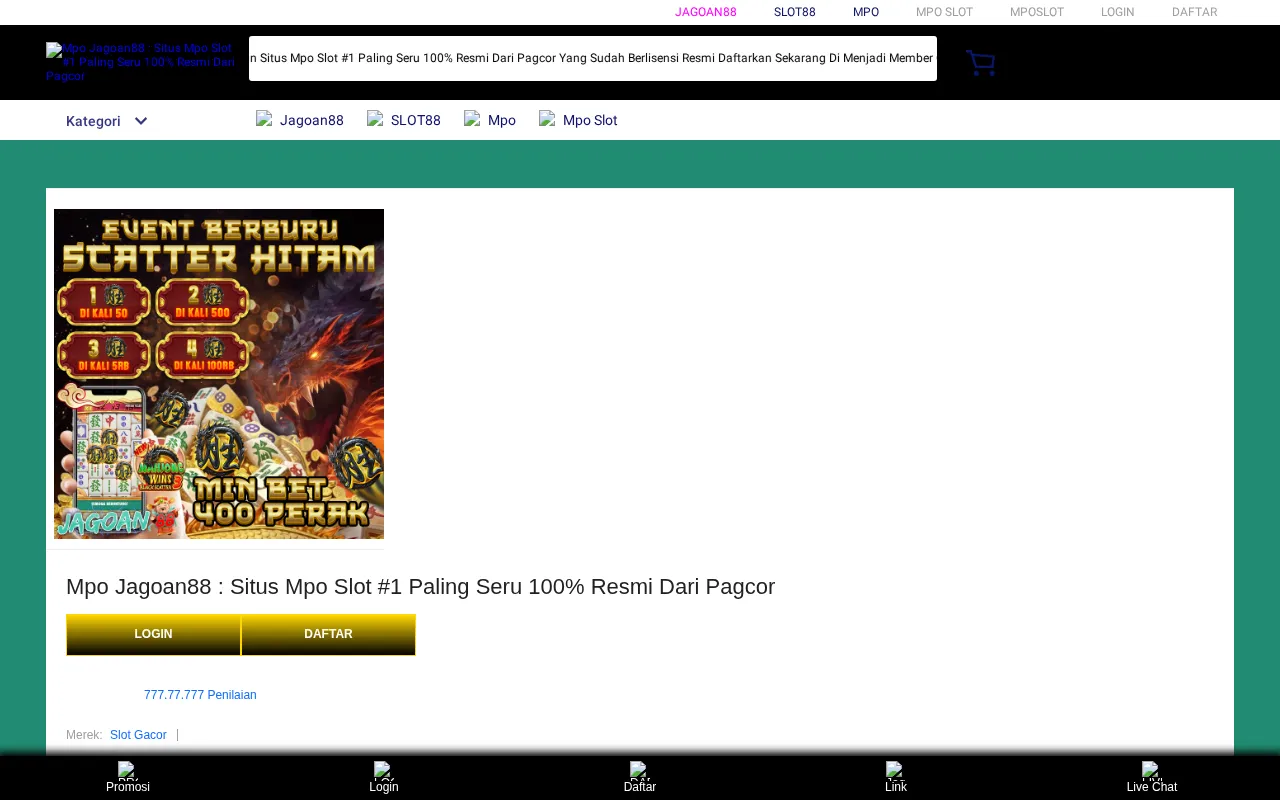 Jagoan88 — preview screenshot
