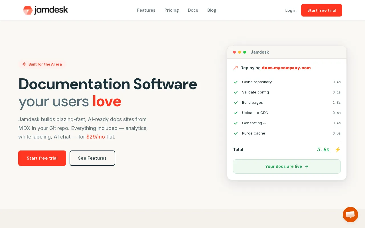 Jamdesk — preview screenshot