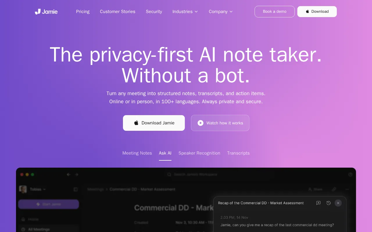 Jamie — preview screenshot