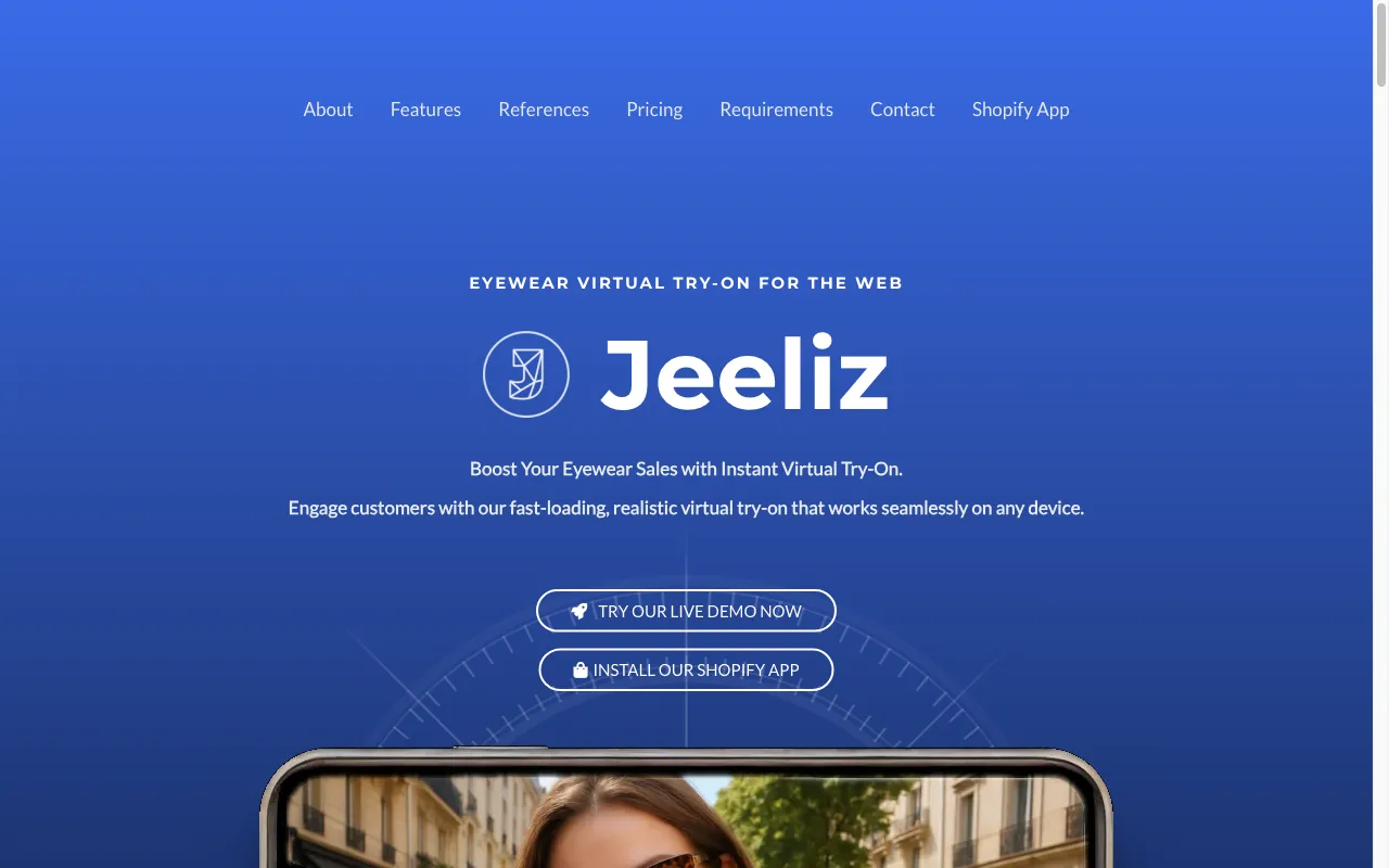 jeeliz.com — preview screenshot