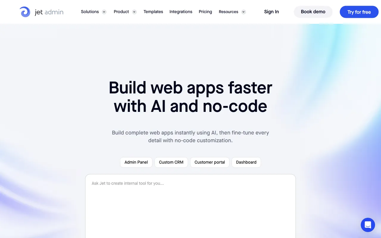 Jet Admin — preview screenshot