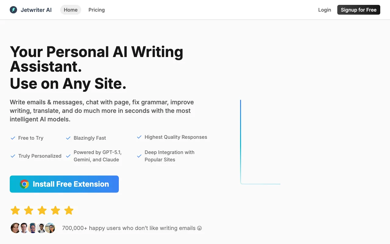Jetwriter AI — preview screenshot