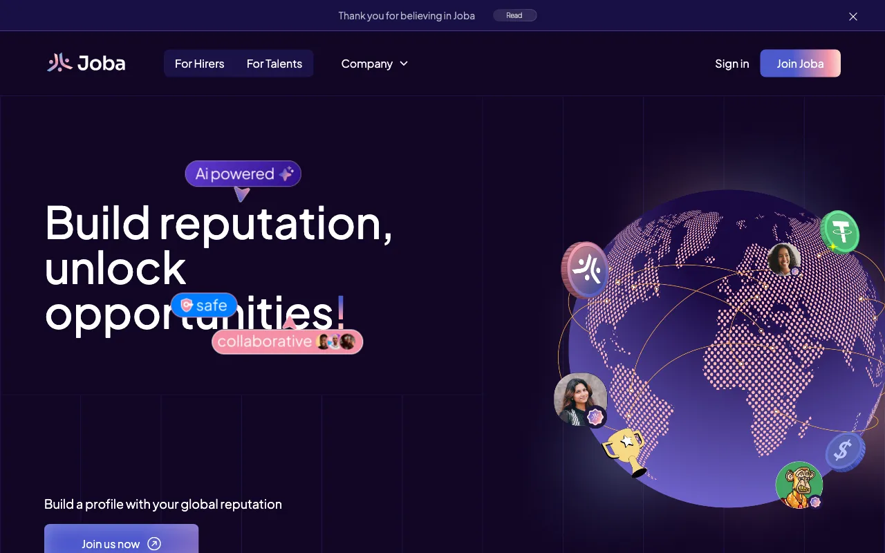 Joba Network — preview screenshot