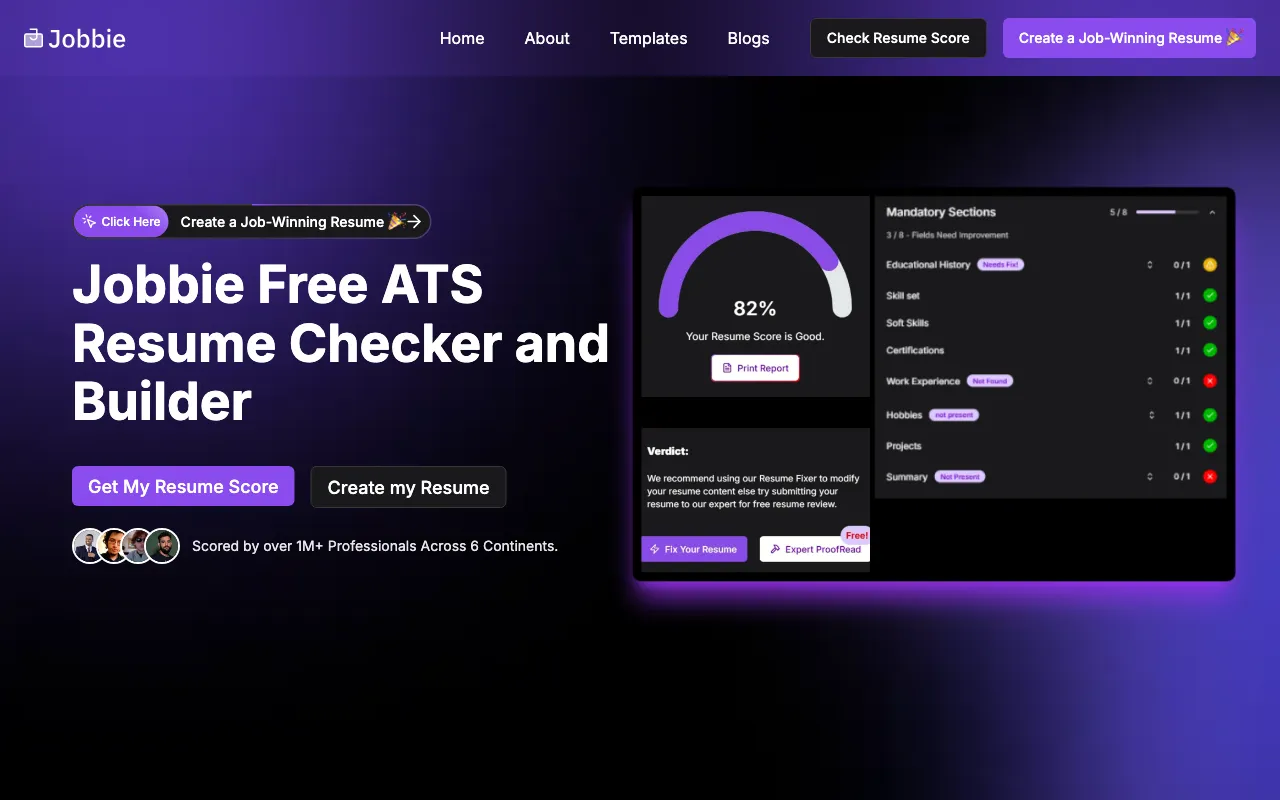 Jobbie.io — preview screenshot