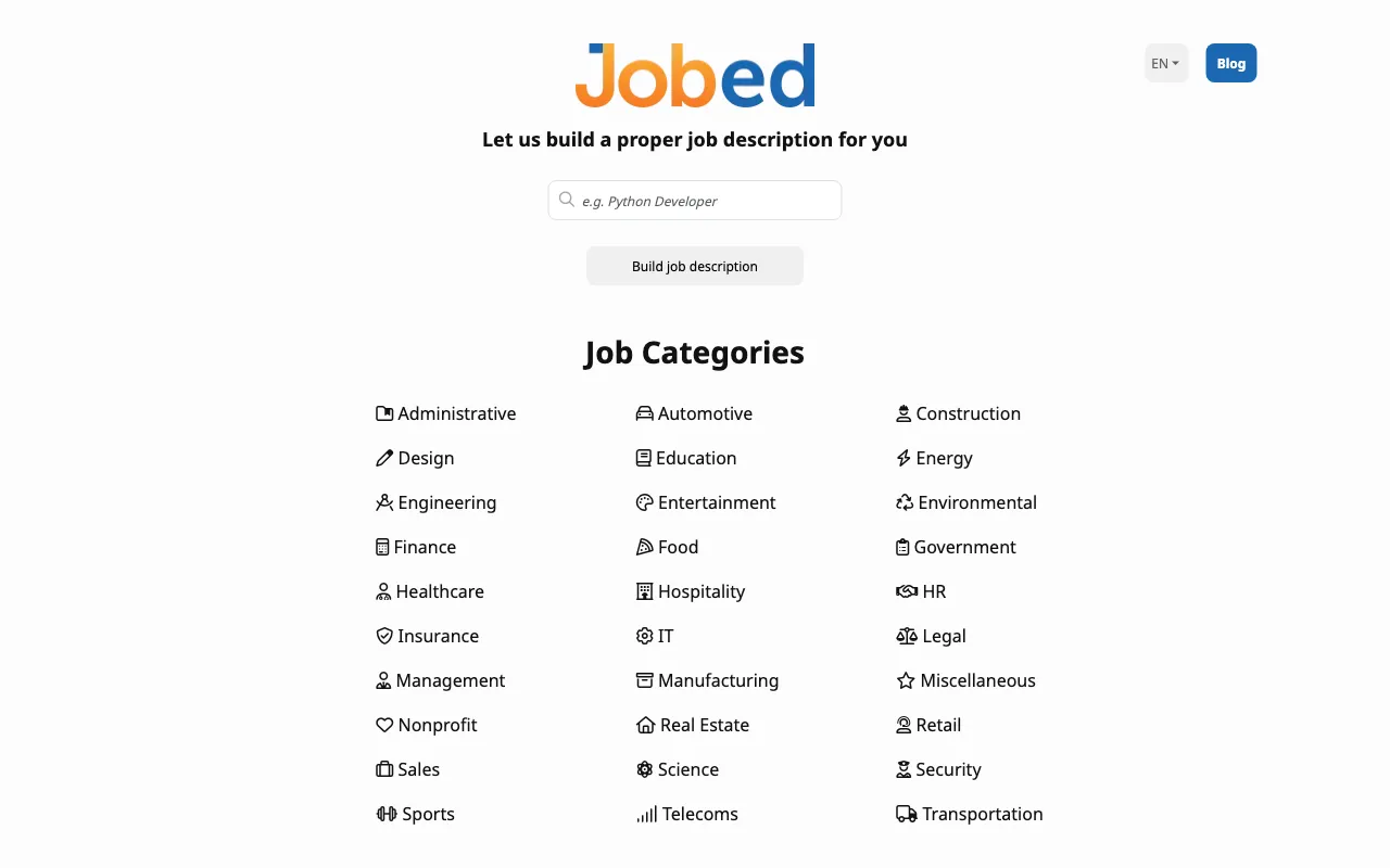 Jobed — preview screenshot