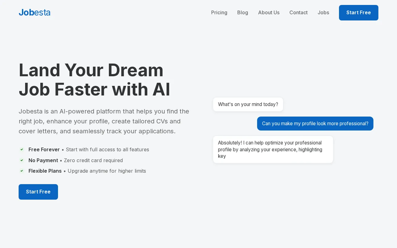 Jobesta — preview screenshot