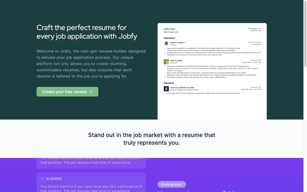 Jobfy — preview screenshot