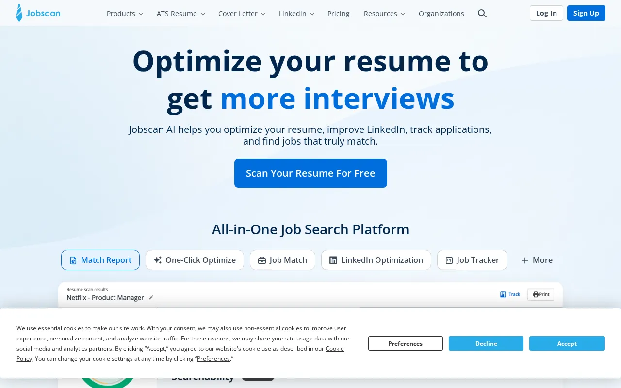 Jobscan — preview screenshot