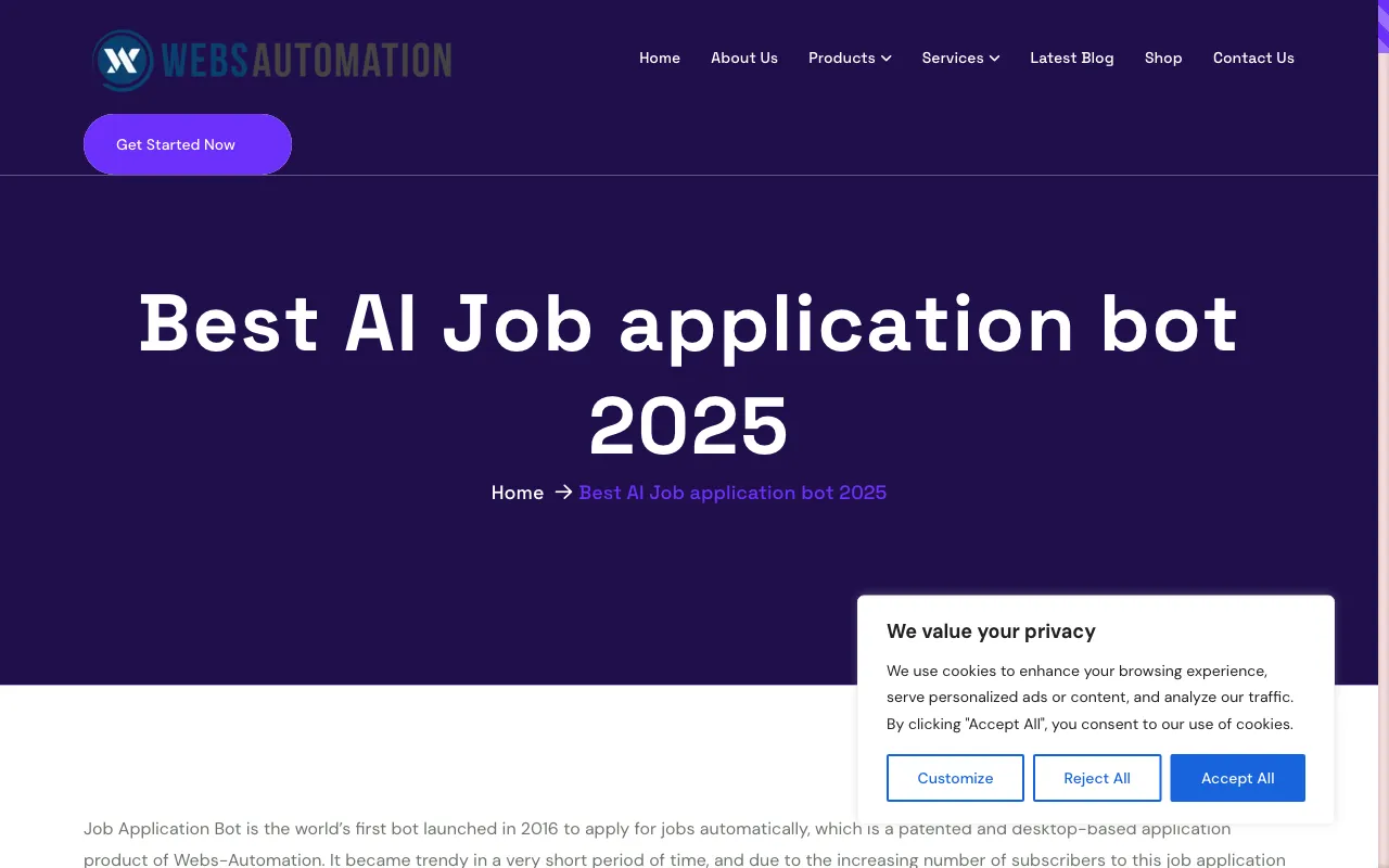 Webs-Automation — preview screenshot