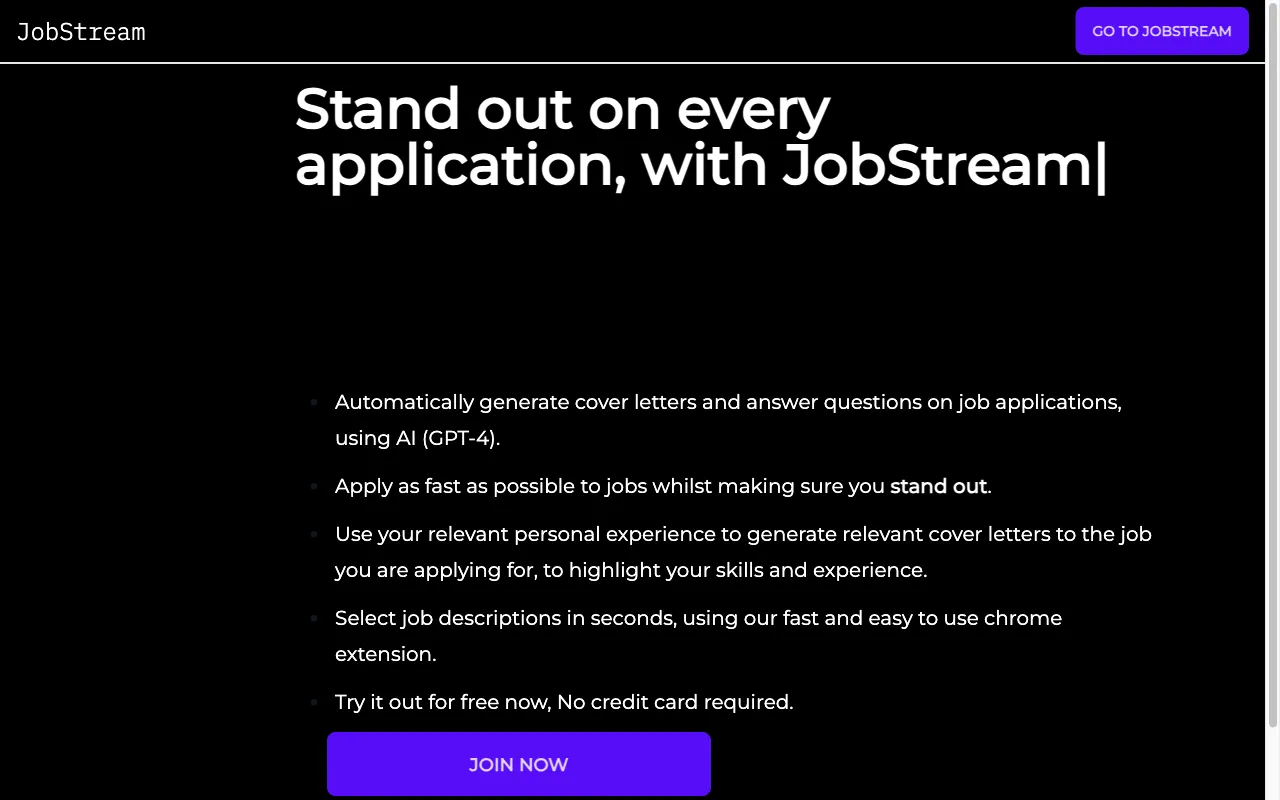 JobStream — preview screenshot