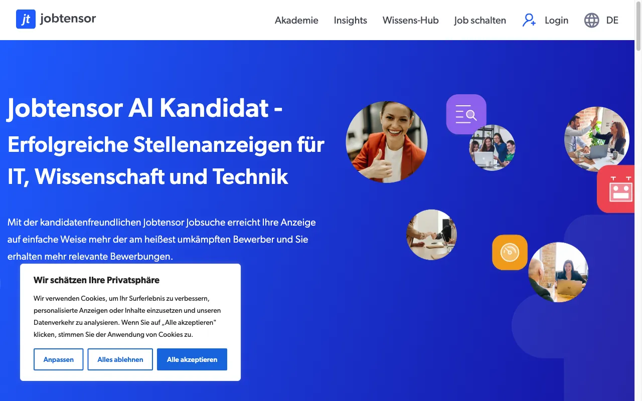 jobtensor.com — pricing page