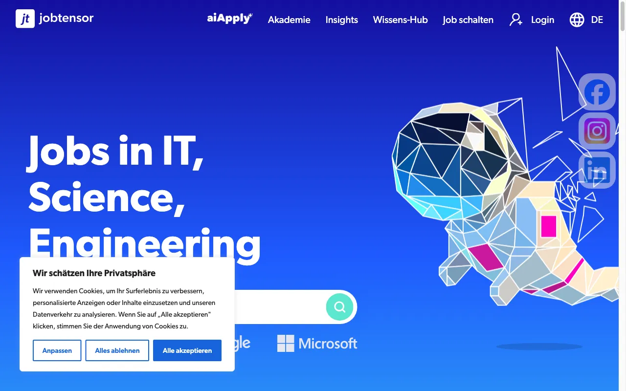 jobtensor.com — preview screenshot