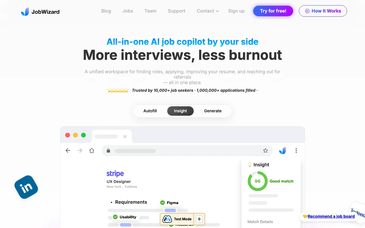 JobWizard — preview screenshot