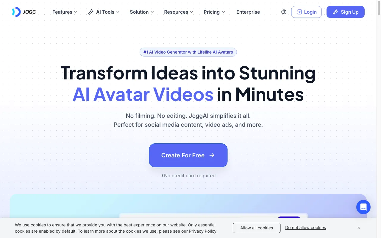 Jogg.ai — pricing page