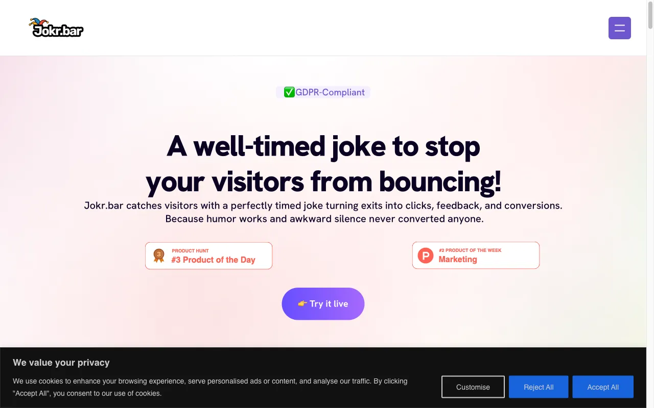 Jokr.bar — preview screenshot