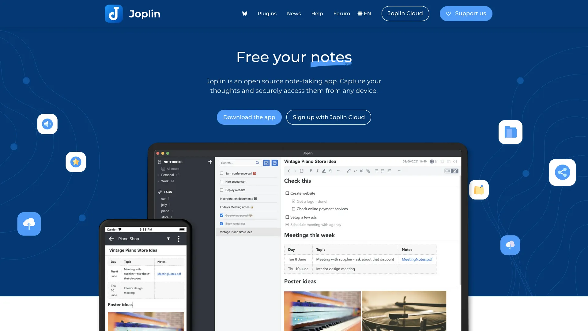 Joplin — preview screenshot